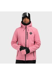 SIROKO - Mężczyzna Sporty zimowe Męska kurtka snowboardowa W2 Lollipop Siroko Cukierko. Kolor: różowy. Materiał: softshell, materiał. Sezon: zima. Sport: snowboard