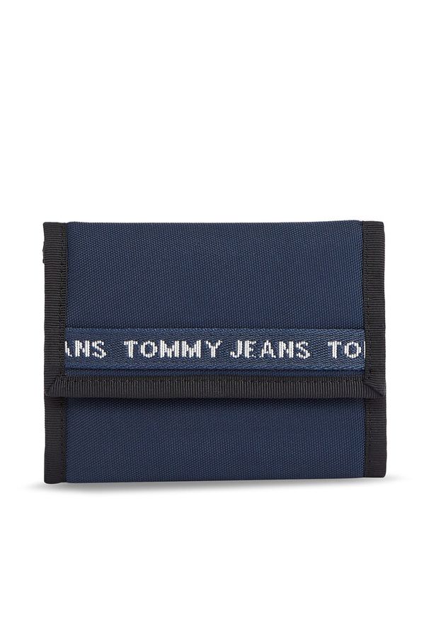 Portfel męski Tommy Jeans. Kolor: niebieski. Materiał: nylon