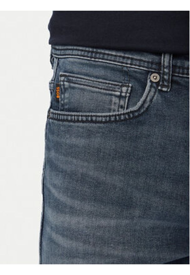 BOSS Jeansy Delaware-1 50559918 Granatowy Skinny Fit. Kolor: niebieski