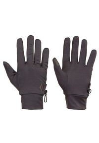 Rękawice trekkingowe męskie Black Diamond Lightweight Wooltech czarne. Kolor: czarny