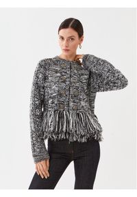 TwinSet - TWINSET Kardigan 232TP3060 Czarny Regular Fit. Kolor: czarny. Materiał: syntetyk #1