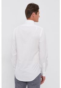 Polo Ralph Lauren - Koszula bawełniana. Typ kołnierza: polo, kołnierzyk włoski. Kolor: biały. Materiał: bawełna. Długość rękawa: długi rękaw. Długość: długie #2