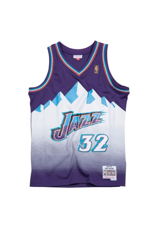 Mitchell & Ness - Koszulka Nba Utah Jazz Karl Malone. Kolor: fioletowy, biały, wielokolorowy. Sport: koszykówka