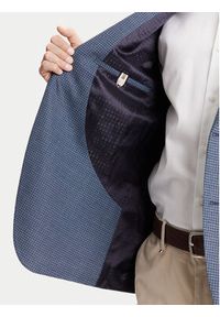 BOSS Marynarka H-Janson-FL 50545859 Granatowy Regular Fit. Kolor: niebieski. Materiał: wełna