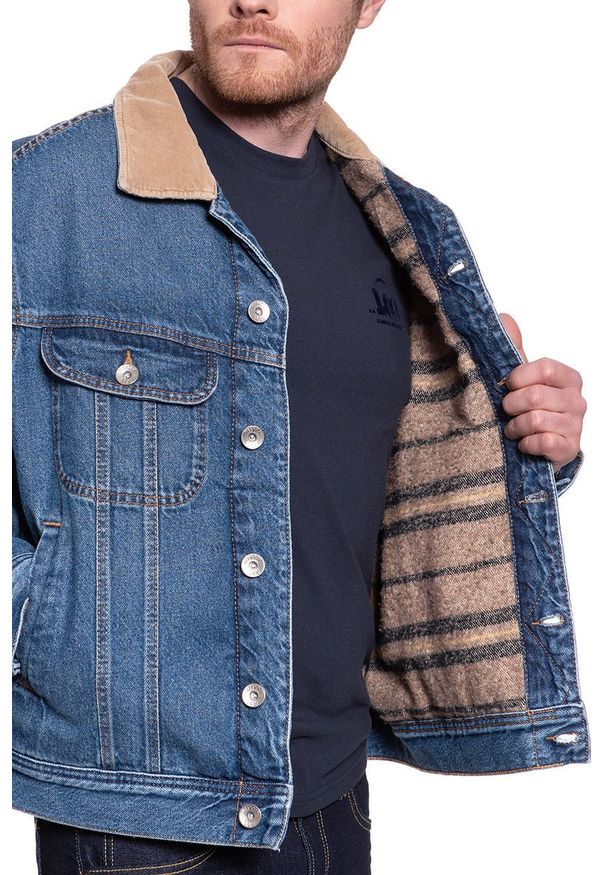 Lee - KURTKA JEANSOWA LEE STORM RIDER JKT MID STONE L88YRDFJ 112123806. Materiał: jeans