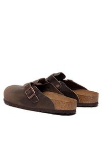 Birkenstock Klapki Boston Bs 860131 Brązowy. Kolor: brązowy. Materiał: skóra