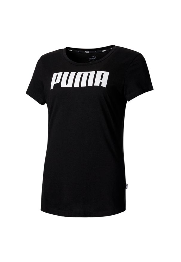 T-shirt z krótkim rękawem damski Puma ESS. Kolor: czarny. Długość rękawa: krótki rękaw. Długość: krótkie. Sport: fitness