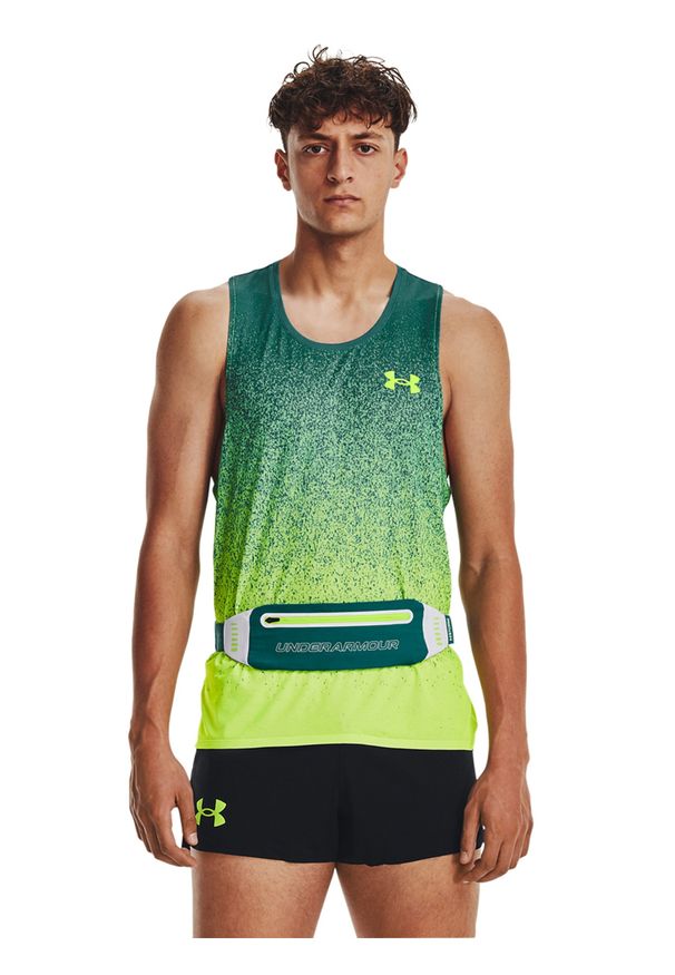 Saszetka nerka do biegania uniseks Under Armour UA Flex Run Pack Belt - turkusowa. Kolor: turkusowy. Materiał: poliester, elastan