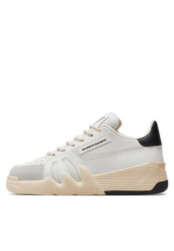 Giuseppe Zanotti Sneakersy RU30000 Écru. Materiał: skóra