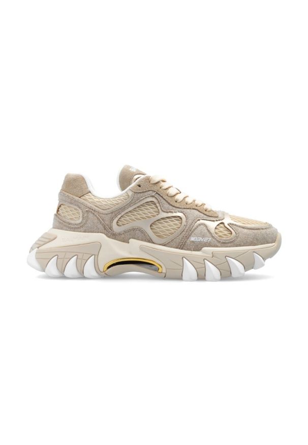 Balmain - BALMAIN Beżowe sneakersy B-EAST, Rozmiar 41. Kolor: beżowy