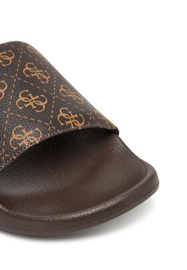 Guess Klapki FMJTOKELE19 Brązowy. Kolor: brązowy. Materiał: syntetyk