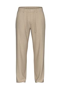 Selected Homme Chinosy 16096687 Beżowy Straight Fit. Kolor: beżowy. Materiał: bawełna