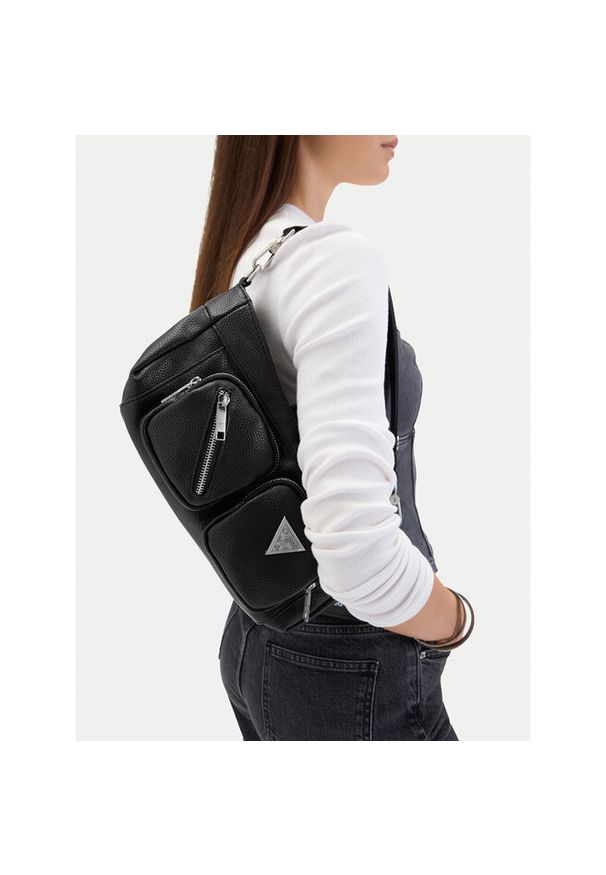 Torebka Guess Jeans. Kolor: czarny