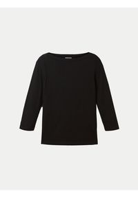 Tom Tailor Bluzka 1038028 Czarny Regular Fit. Kolor: czarny. Materiał: bawełna #4