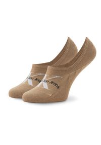 Calvin Klein Jeans Skarpety stopki damskie 701218751 Brązowy. Kolor: brązowy. Materiał: bawełna, materiał