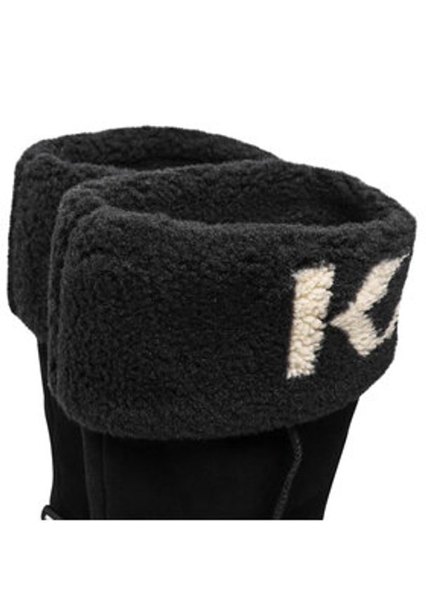 Karl Lagerfeld - KARL LAGERFELD Kozaki KL44582 Czarny. Kolor: czarny. Materiał: skóra, zamsz