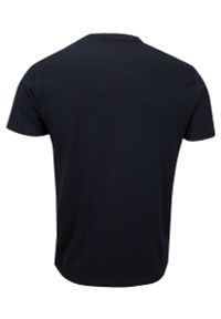 Granatowy T-shirt Męski, Krótki Rękaw -Just Yuppi- Koszulka, z Nadrukiem, w Napisy, Originals. Okazja: na co dzień. Kolor: niebieski. Materiał: bawełna. Długość rękawa: krótki rękaw. Długość: krótkie. Wzór: nadruk. Styl: casual #2