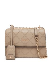 Liu Jo Torebka Ecs M Crossbody AF5055 E0538 Beżowy. Kolor: beżowy. Materiał: skórzane
