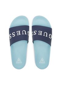 Guess Klapki F5GZ06 BB00F Granatowy. Kolor: niebieski. Materiał: syntetyk #4