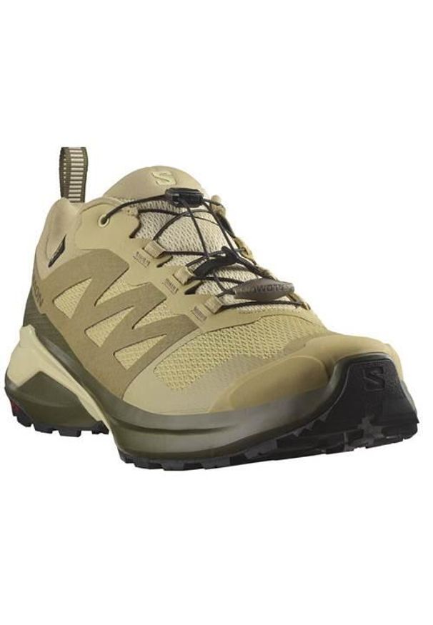 salomon - Buty trekkingowe męskie Salomon X-adventure Gtx Gore-tex. Kolor: beżowy. Materiał: syntetyk, tkanina, materiał. Szerokość cholewki: normalna. Technologia: Gore-Tex. Sport: turystyka piesza
