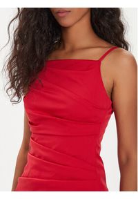 Marella Sukienka letnia Roxs 2413221382 Czerwony Slim Fit. Kolor: czerwony. Materiał: bawełna. Sezon: lato #3