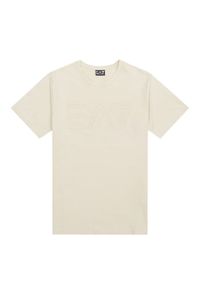 EA7 Emporio Armani T-Shirt 7M000149 AF14772 U1079 Écru Regular Fit. Materiał: bawełna