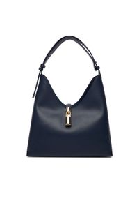 Furla Torebka Goccia M WB01499 BX3104 KH 4852S Granatowy. Kolor: niebieski. Materiał: skórzane #1