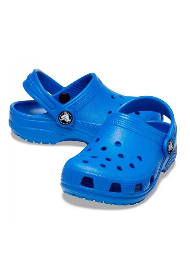 Buty do chodzenia niemowlęce Crocs Classic Clog. Kolor: niebieski. Materiał: syntetyk, materiał