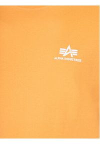 Alpha Industries T-Shirt Basic T Small 188505 Pomarańczowy Regular Fit. Kolor: pomarańczowy. Materiał: bawełna