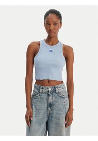 Hugo - HUGO Top Baby 50511450 Błękitny Slim Fit. Kolor: niebieski. Materiał: bawełna #1