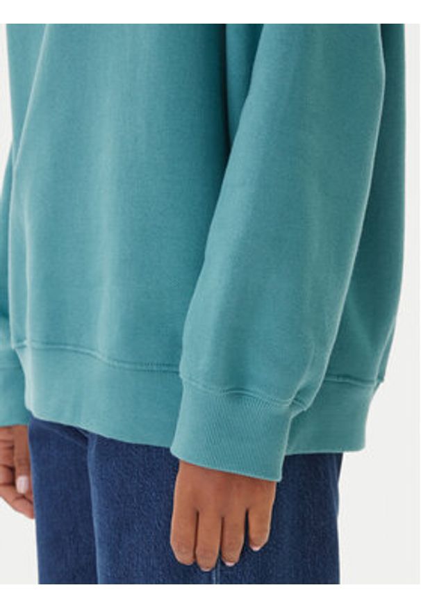 Quiksilver Bluza EQWFT03188 Zielony Oversize. Kolor: zielony. Materiał: bawełna