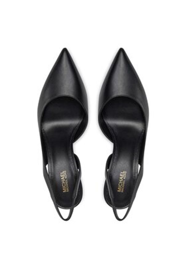 MICHAEL Michael Kors Szpilki Alina Flex Sling Pump 40R4HNMP1L Czarny. Kolor: czarny. Materiał: skóra. Obcas: na szpilce