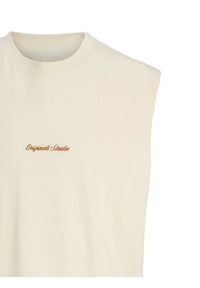 Jack & Jones Tank top Norrebro Emb 12292009 Écru Regular Fit. Materiał: bawełna #2