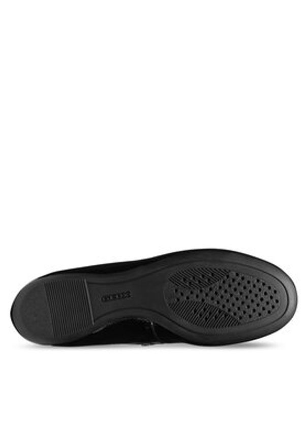 Geox Baleriny D Palmaria D56MUA 00067 C7011 Bordowy. Kolor: czerwony. Materiał: lakier, skóra