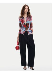 Desigual Bluzka Surreal Blossom 24WWTK84 Kolorowy Slim Fit. Materiał: syntetyk. Wzór: kolorowy #5