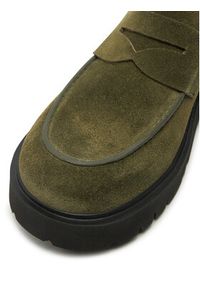 Camper Loafersy Milah K201425-021 Zielony. Kolor: zielony. Materiał: skóra, zamsz #5