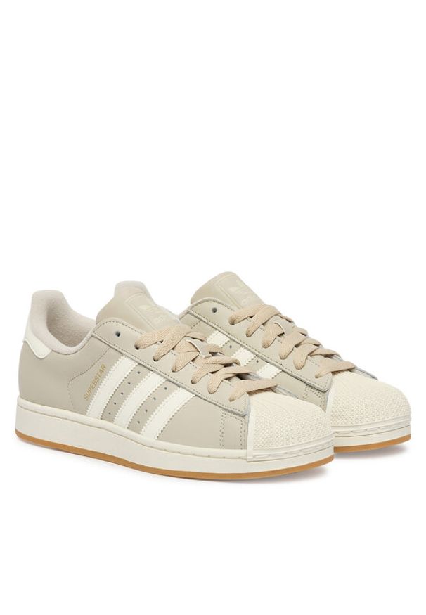 Adidas - adidas Sneakersy Superstar II IH4145 Beżowy. Kolor: beżowy. Materiał: skóra. Model: Adidas Superstar