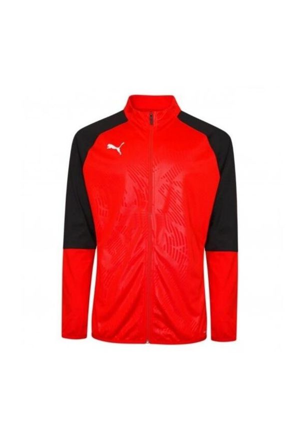 Puma Cup Training 1/4 Zip męski top treningowy. Kolor: czerwony, biały, wielokolorowy. Materiał: poliester, elastan. Sport: fitness, piłka nożna