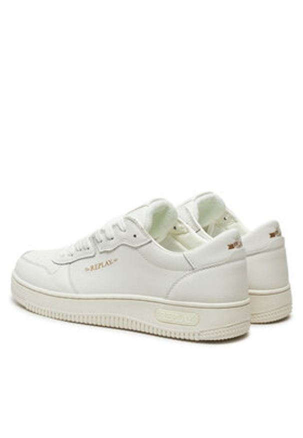 Replay - REPLAY Sneakersy GMZ3G .000.C0045L Biały. Kolor: biały. Materiał: skóra