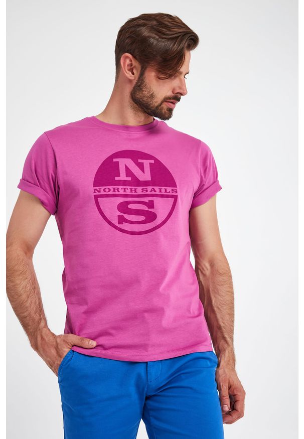 North Sails - T-SHIRT NORTH SAILS. Materiał: bawełna, włókno