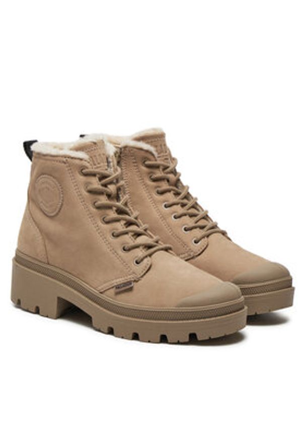 Palladium Trapery Pallabase Nbk Zip Wl 98867-211-M Szary. Kolor: szary. Materiał: skóra