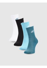 4f - 4F Skarpetki casual za kostkę (4-pack) chłopięce - multikolor 32-34. Kolor: wielokolorowy. Materiał: włókno, materiał, poliamid, bawełna