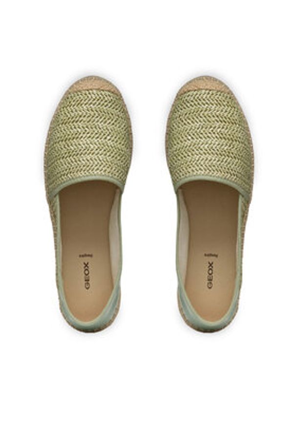 Geox Espadryle D Lampedusa D46V0A 02MLM C3002 Zielony. Kolor: zielony. Materiał: skóra
