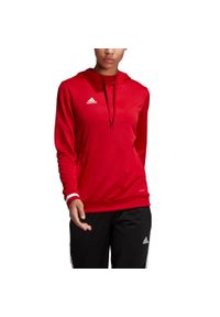 Adidas - Bluza piłkarska adidas Team 19 Hoody W DX7338. Kolor: biały, czerwony, wielokolorowy. Sport: piłka nożna #1