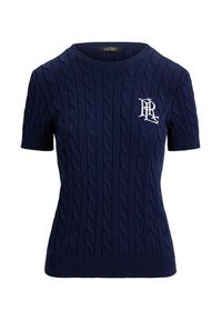 Lauren Ralph Lauren - LAUREN RALPH LAUREN Sweter 200P07025001 Granatowy Relaxed Fit. Kolor: niebieski. Materiał: bawełna #2