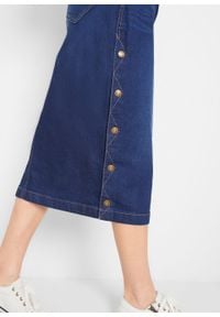 Spódnica dżinsowa "authentic-stretch" bonprix niebieski. Kolor: niebieski #5