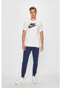 Nike Sportswear - Spodnie BV2671. Kolor: niebieski. Materiał: bawełna, poliester, materiał, dzianina. Wzór: gładki #2