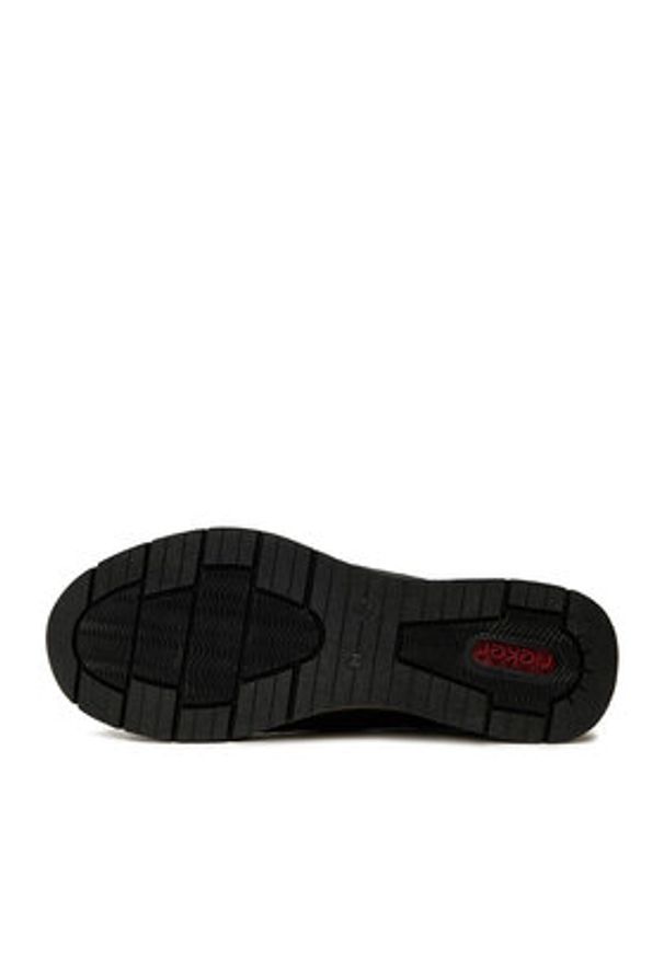 Rieker Sneakersy N9301-00 Czarny. Kolor: czarny. Materiał: skóra