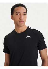 Kappa T-Shirt Banda Coen 303UV10 Czarny Slim Fit. Kolor: czarny. Materiał: bawełna #3