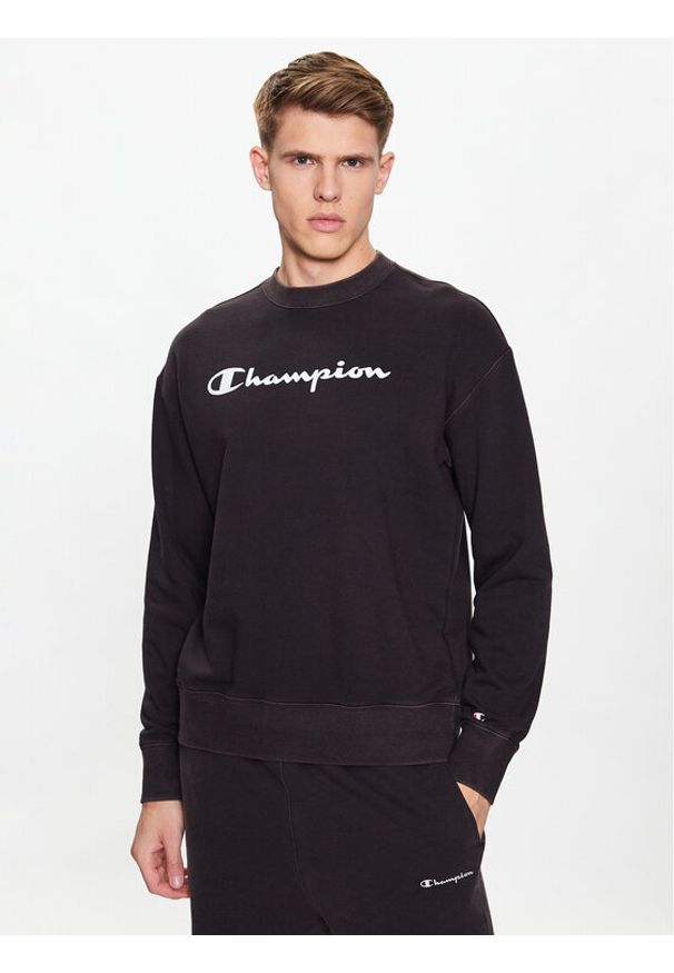 Champion Bluza 218601 Czarny Regular Fit. Kolor: czarny. Materiał: bawełna